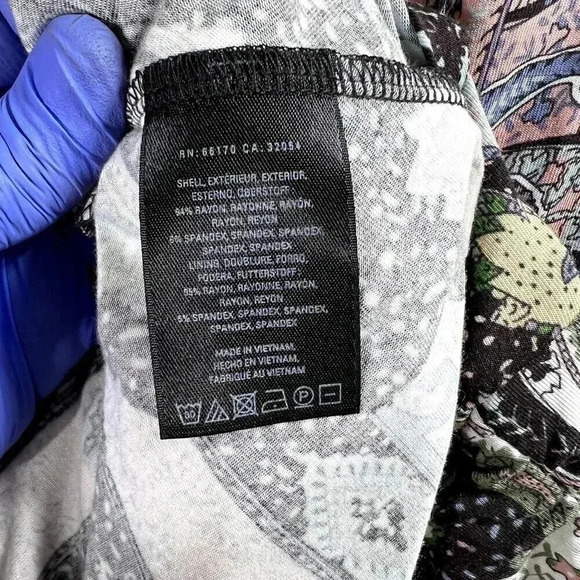 MAEVE Anthropologie Leslie Paisley Faux Wrap Midi Dress Size Sm Boho Western - Picture 9 of 10